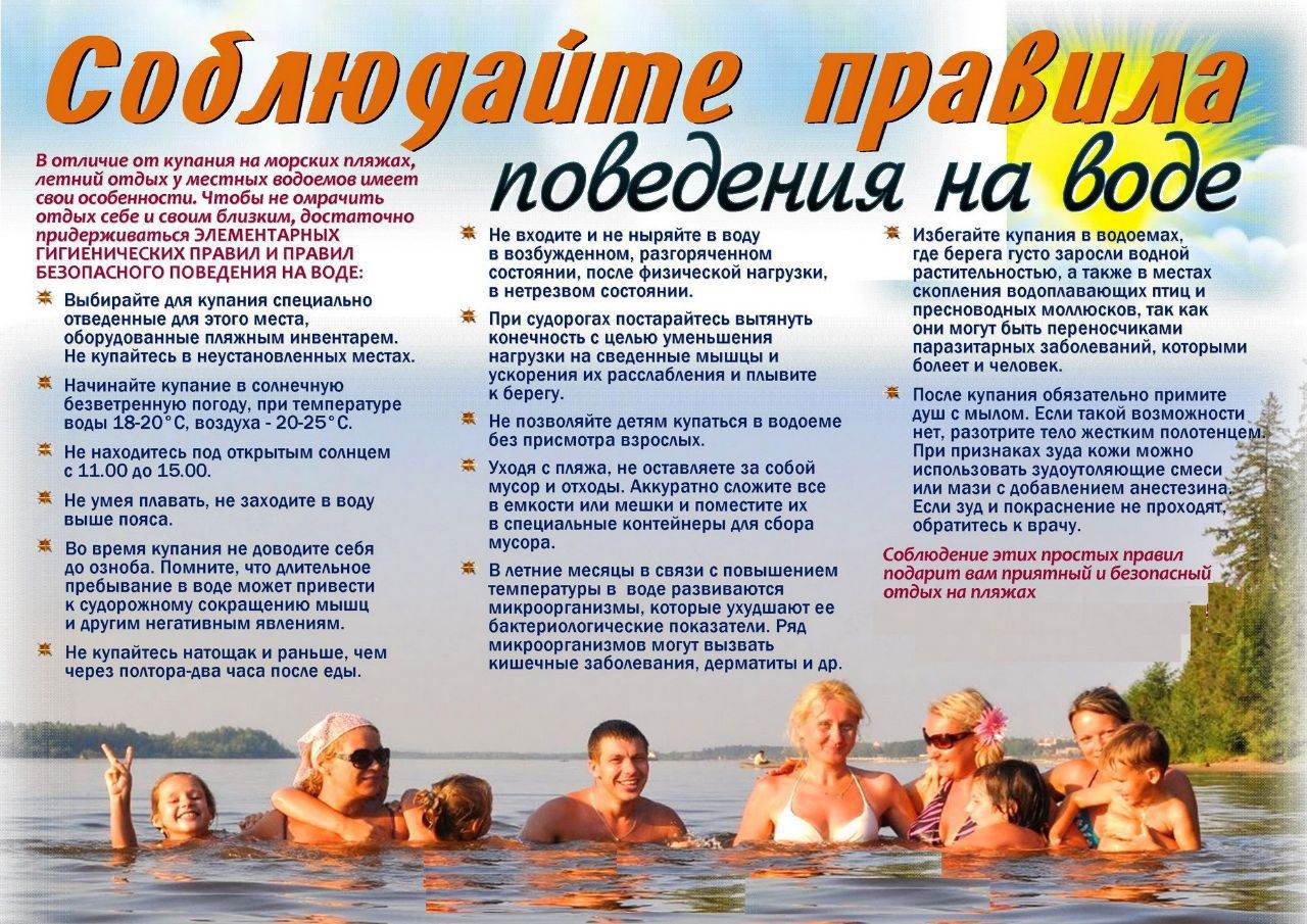 Безопасность на воде .